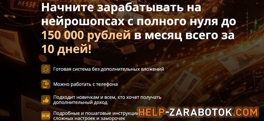 Пошаговая схема для новичков - Как начать зарабатывать с нейрошопсами Как начать зарабатывать с нейрошопсами - пошаговая схема для новичков